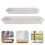 6pcs Rectangular Plastic Plant Drip Trays for Indoor Pots 10