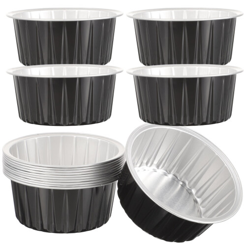 50pcs Aluminum Foil Baking Cups Muffin Liners Cake Pans