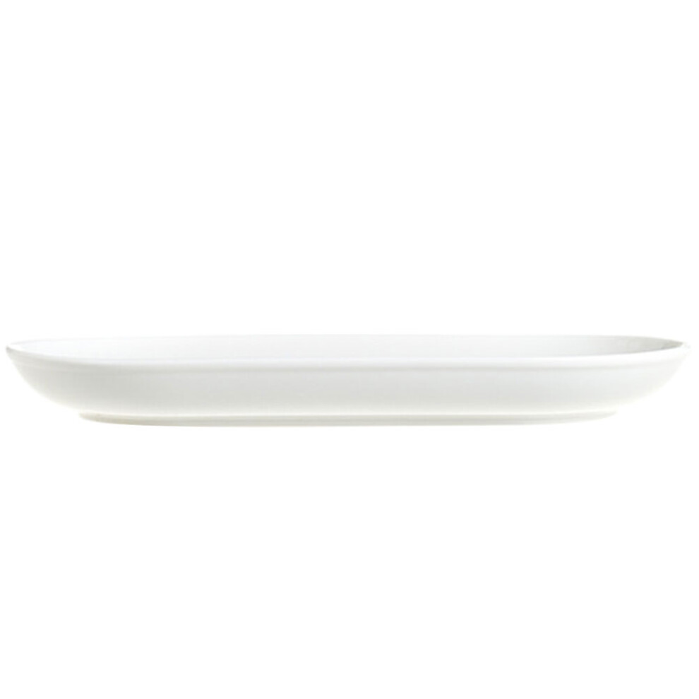 oval ceramic serving plate for food and snacks, household use-image-OPC-PKKJFTH-NEW