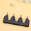 practical mop storage shelf black 3 slots 4 hooks for home bathroom 10
