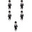 5pcs plastic skeleton decoration for halloween haunted house 9
