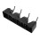 practical mop storage shelf black 3 slots 4 hooks for home bathroom 6