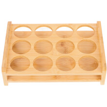 beer glass organizer with tray for bamboo cups and shot glasses