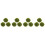 12 Pcs Artificial Hanging Topiary Plant Balls Green 4