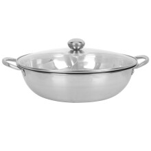 Stock Pot Stainless Steel Double Side Cooking Pot 1 Set
