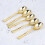 48pcs golden plastic spoons for ice cream dessert 9