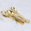 48pcs golden plastic spoons for ice cream dessert 6