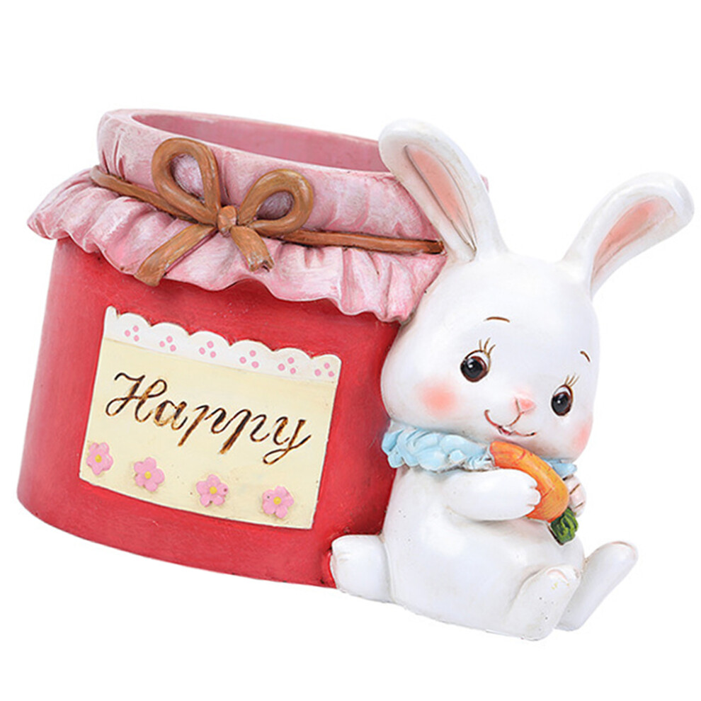 rabbit shaped resin planter pot for succulents-image-OPC-PKKJHDT-NEW