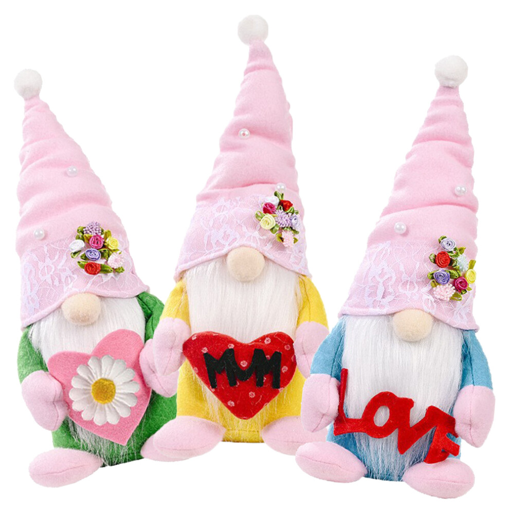 3pcs mother's day gnome ornament plush doll decor gift-image-OPC-PKKJHJJ-NEW