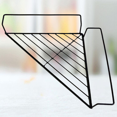 iron wall-mounted triangular shelf for succulent flower pots storage 1