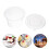Plastic Dessert Cups Anti Leak 100pcs 9.3x9.3x6.8cm 2