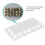 50pcs 18-grid quail egg carton pvc transparent storage container 10