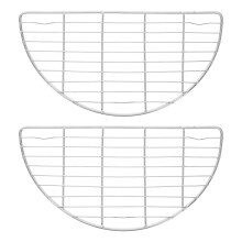 2pcs small half round stainless steel cooling rack for fried food