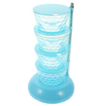 rotating spice holder multi-layer transparent countertop seasoning stand