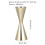Cocktail Jigger Gold Plated Measuring Jigger 1pcs 4.7in 9