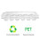 50pcs 18-grid pvc quail egg carton transparent storage container 1