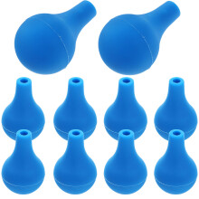 10pcs blue silicone dropper pipette bulbs for graduated tube