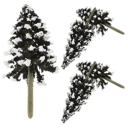 10Pièces Petits Arbres Cèdre Plastique Simulation Paysage Décoratif 2