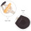 4 set PU a corno per cappotto, chiusura gancio legno 7