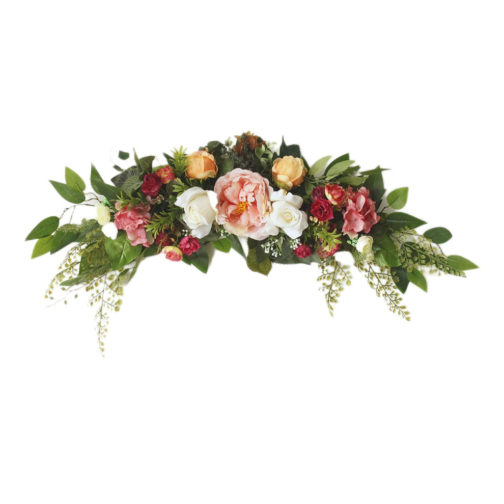 (Type 2, 75x25cm) Stunning Artificial Floral Swag Door Ornament for Garden and Wall-image-OPC-PKKJPG9-NEW