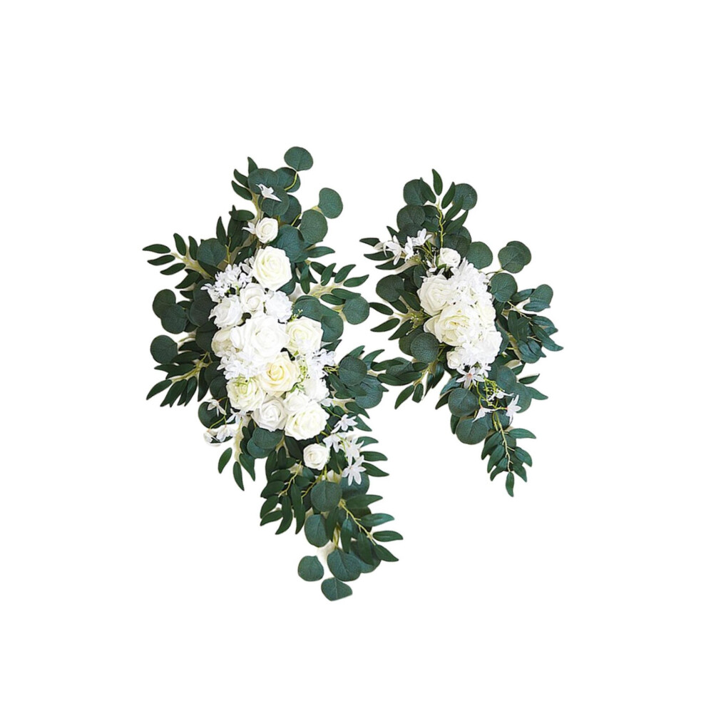 (White) Artificial Wedding Arch Flowers Delicate Floral Arrangement for Living-image-OPC-PKKJQ5W-NEW