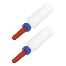 mamadeiras 500 ml c/ silicone p/ bezerros, cordeiros e cabras - 2 un