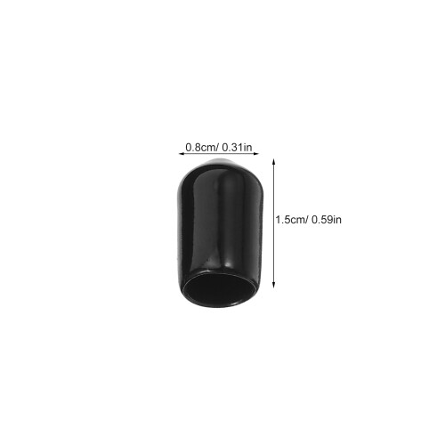 50 de parafusos domus 7,0 mm pretas para e hastes 2
