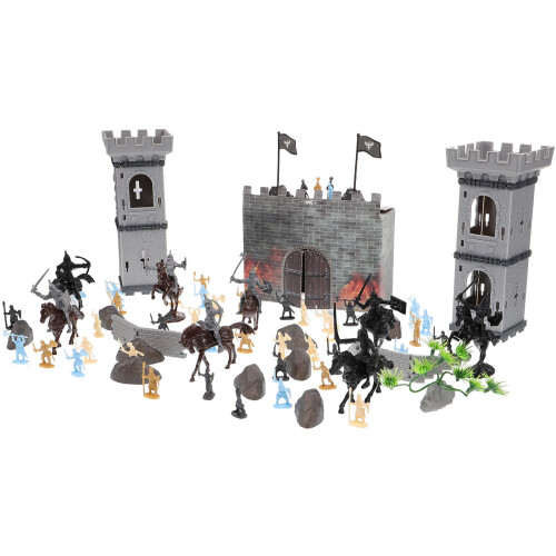 3 sets medieval figurines castle soldiers tiny knights micro decor 2
