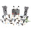 3 sets medieval figurines castle soldiers tiny knights micro decor 2
