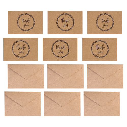 20 pcs thanksgiving greeting folded thank you note