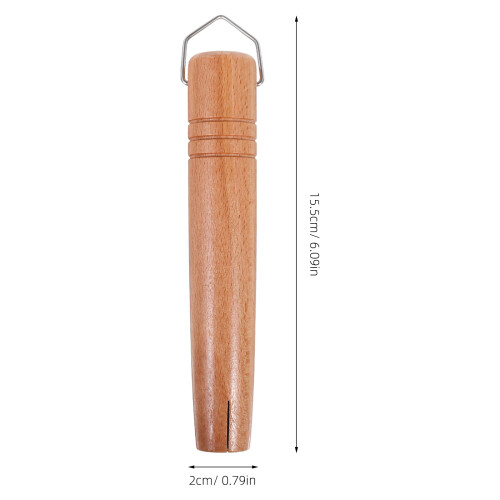 wooden saucepan handle with screws for cookware replacement 1