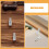 3pcs metal threaded tips for broom rods pole connector brush handles 8
