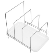 stainless steel holder rack for pot lids and cutting boards