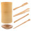 6 pcs bamboo tea set with storage bucket for tea ceremony 4