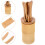 6 pcs bamboo tea set with storage bucket for tea ceremony 5
