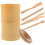 6 pcs bamboo tea set with storage bucket for tea ceremony 9