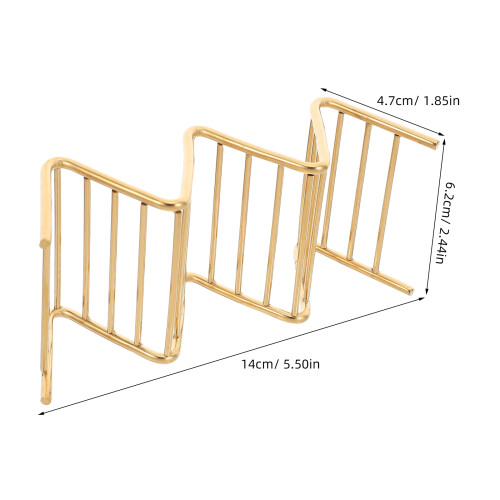 3Stk V-Form Taco Halter Gold Platzsparender Taco 2