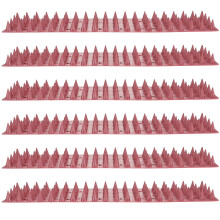 6 pcs pigeon spikes outdoor bird deterrent anti-climbing fence spikes