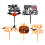 5 pcs halloween cake insert cards festive decoration 5