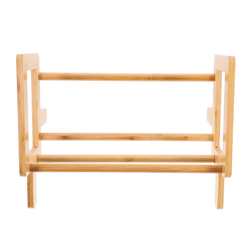 bamboo book rack reading holder kitchen recipe stand desktop organizer