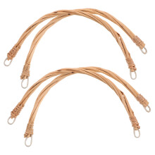 4 pezzi impugnature in rattan 8,65x5,5 pollici per cesti intrecciati