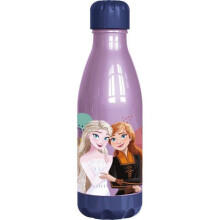 Bevande alla Frutta Tataway Bottiglia d'Acqua in Plastica Blu Disney Frozen Elsa e Anna per Ragazze 560 Ml con Tappo a Vite