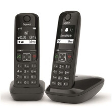 Telefon Bezprzewodowy Gigaset AS690 Duo Czarny