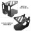 Metalen luidsprekerstandaard 18,5x13x14 cm met antislipbeveiliging 8