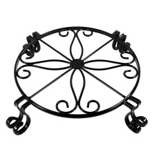 1Pièces Support Plantes En Métal Noir Stable Pour Fleurs Bonsai