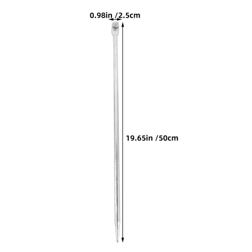 2pcs 60cm galvanized iron grounding rods for electrical earthing 1
