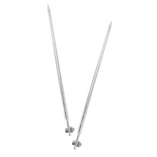 2 unidades de hastes de aterramento galvanizadas 60 cm