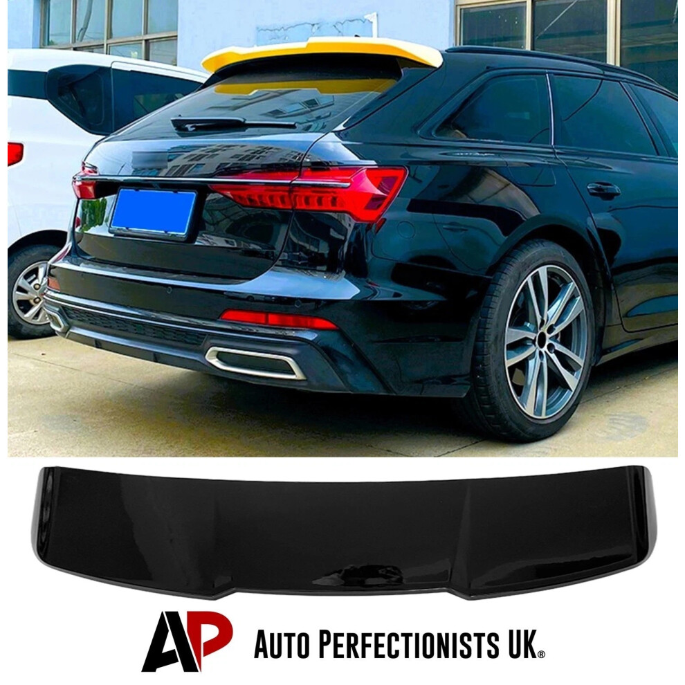 For Audi A6 C8 Avant Estate Rs6 Spoiler 2018-24 Black 5061072669774