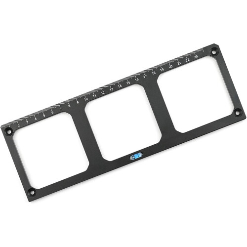86 Type Switch Socket Template 3 Square Holes Aluminum Alloy Hole Opening Marking Tool Bottom Box Mounting Locator 2