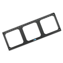 86 Type Switch Socket Template 3 Square Holes Aluminum Alloy Hole Opening Marking Tool Bottom Box Mounting Locator